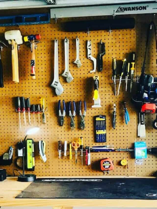 15 Pegboard Tool Storage Ideas • Organizenvy